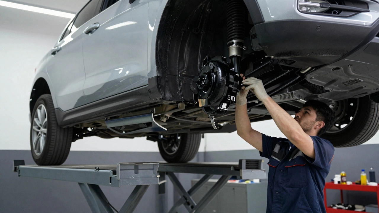 Нанесение антикоррозийного покрытия на днище автомобиля в сервисе