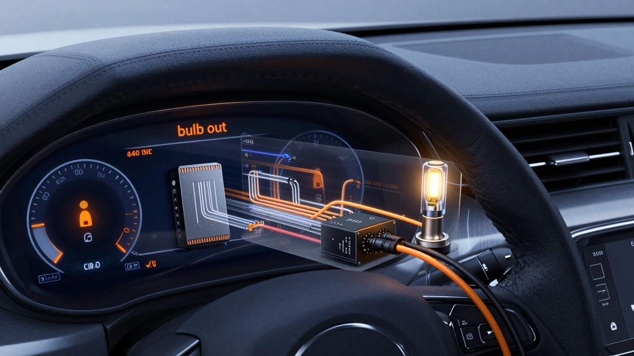 Ошибка перегоревшей лампы на приборной панели и CAN-bus адаптер