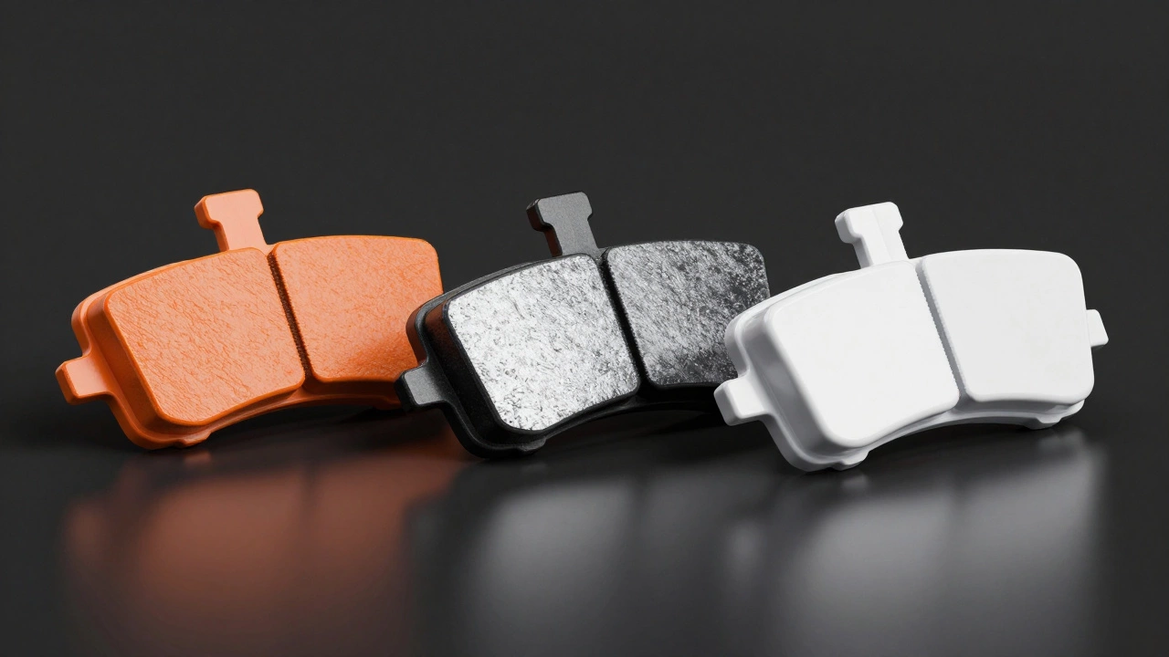 Три типа тормозных колодок: органические, полуметаллические и керамические